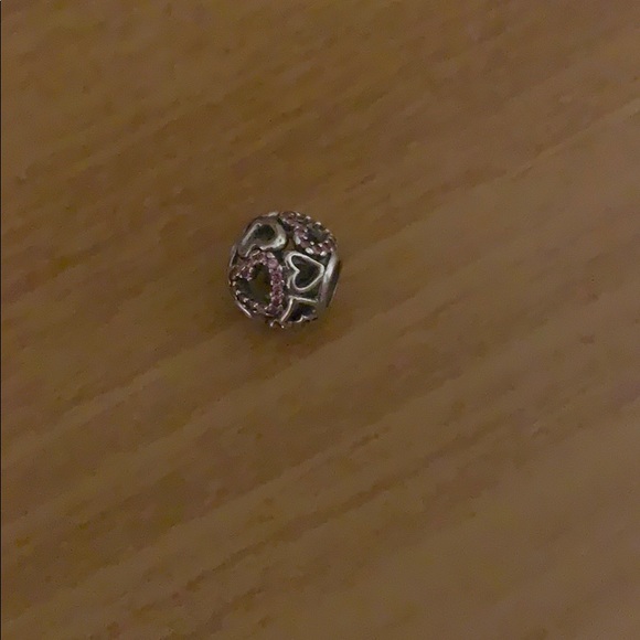 Pink Heart Pandora Charm - Picture 2 of 2